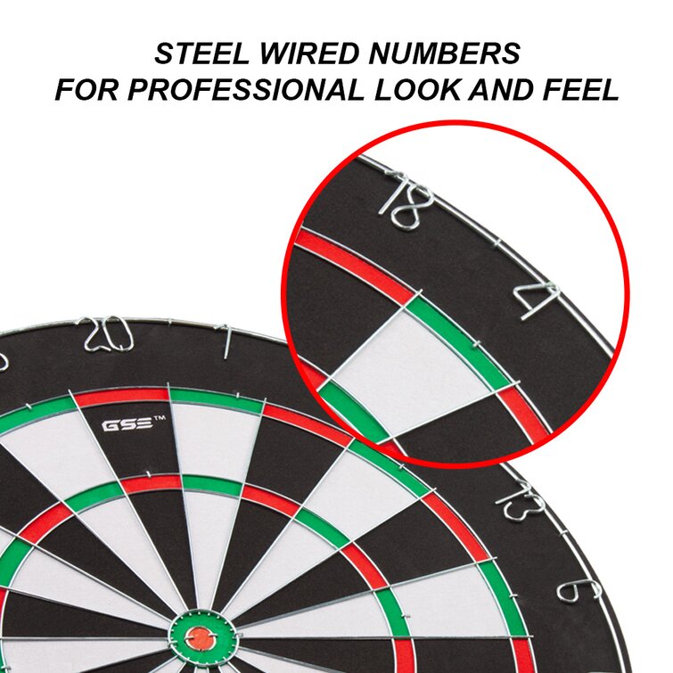 GSE Games & Sports Expert 18-Inch 2-in-1 Dartboard with Darts